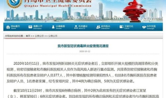 青岛本土确诊病例多少(青岛出现什么病毒了)