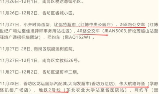 哈尔滨疫情所有公告(黑龙江疫情最新情况12月5日哈尔滨43号公告)
