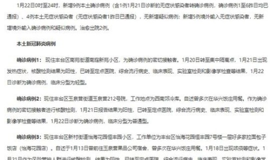 疫情最新消息北京确诊病例(北京昨日新增确诊病例22例分别在哪些区)