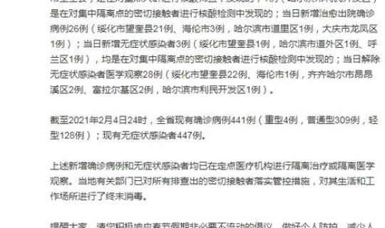 黑龙江新增5例确诊 3例无症状病例？这些患者的活动轨迹是怎样的