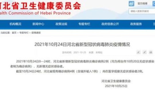 河北今天疫情最新消息确诊人数查询？河北省现有确诊病例人数