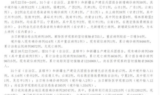 天津最新疫情消息新增病例详情 10月22日新增本土4
