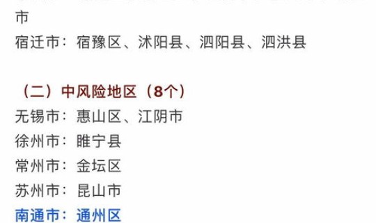 全国疫情风险等级地区最新名单，全国各地疫情等级