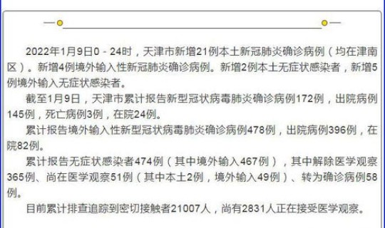天津新增本土病例溯源结果公布 天津新增本土确诊病例在哪个区
