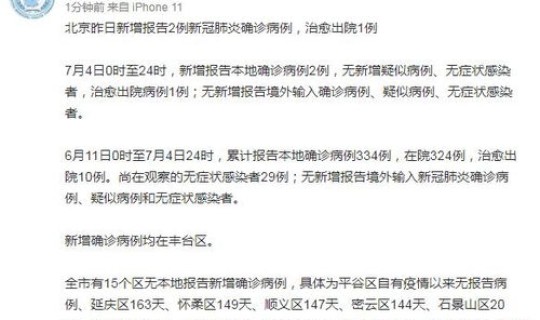 北京通州新冠病毒最新消息(北京昨日新增确诊病例22例分别在哪些区)